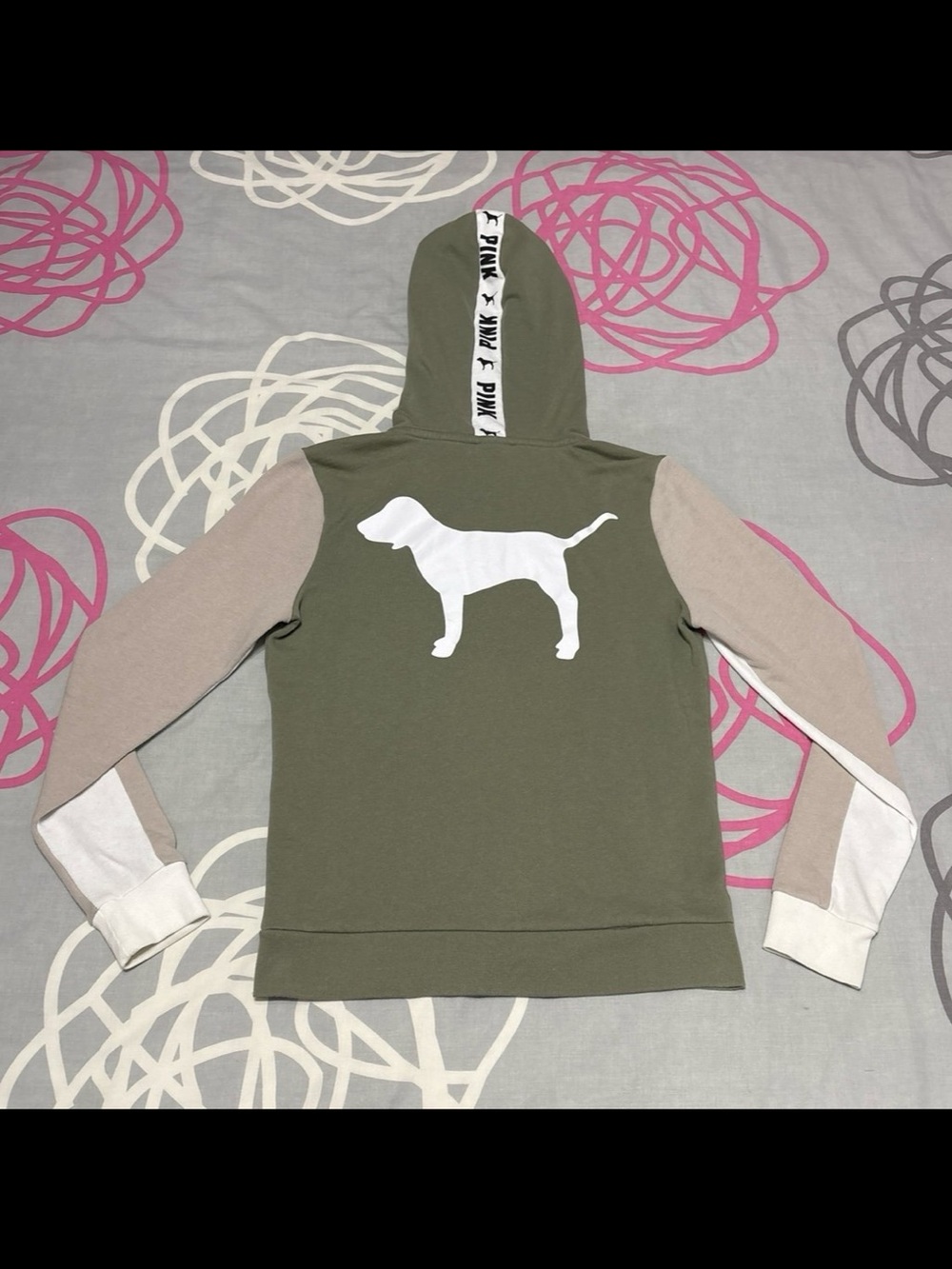 Victoria’s Secret PINK Colorblock Zip-Up Hoodie